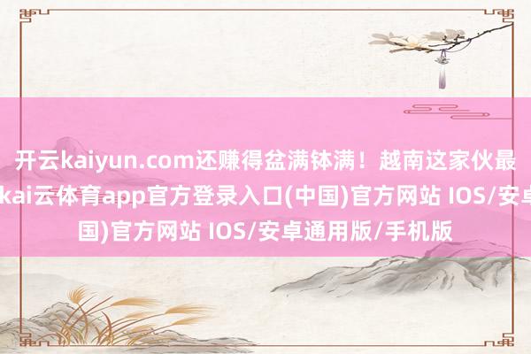 开云kaiyun.com还赚得盆满钵满!越南这家伙最可恶!2011年-kai云体育app官方登录入口(中国)官方网站 IOS/安卓通用版/手机版