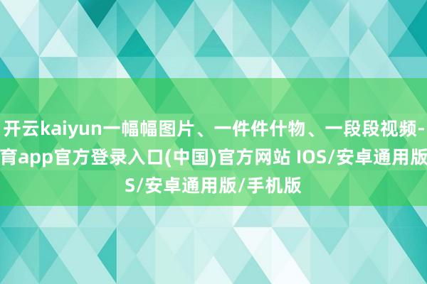 开云kaiyun一幅幅图片、一件件什物、一段段视频-kai云体育app官方登录入口(中国)官方网站 IOS/安卓通用版/手机版