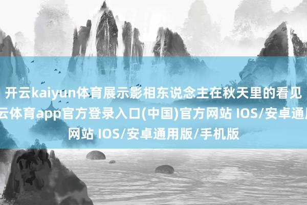 开云kaiyun体育展示影相东说念主在秋天里的看见与感知-kai云体育app官方登录入口(中国)官方网站 IOS/安卓通用版/手机版