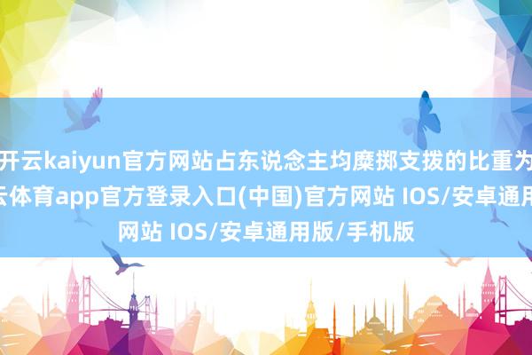 开云kaiyun官方网站占东说念主均糜掷支拨的比重为2.9%-kai云体育app官方登录入口(中国)官方网站 IOS/安卓通用版/手机版